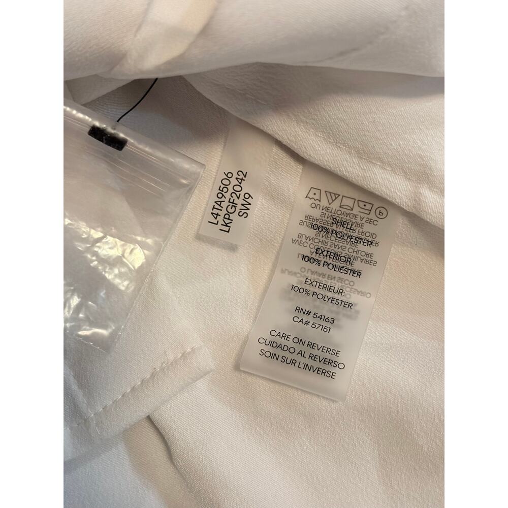 Karl Lagerfeld Paris Medium White Eiffel Tower Paris Graphic Blouse Embroidered - Picture 6 of 10
